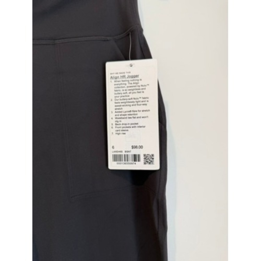 NWT Lululemon Align HR Joggers, High Rise, Grey, Size 6 - Picture 2 of 10